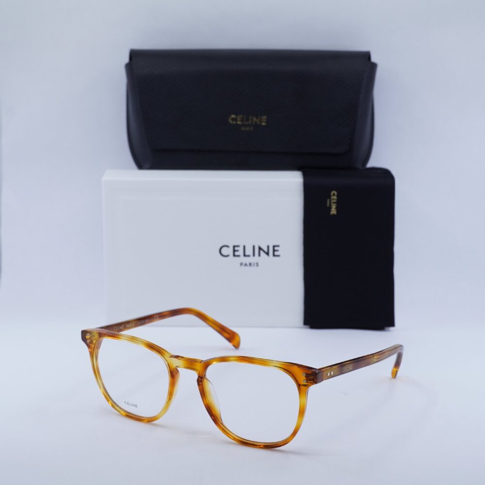 Final Price! Celine CL50046I 053 52mm Eyeglasses - Blonde Havana Frame - Picture 10 of 10